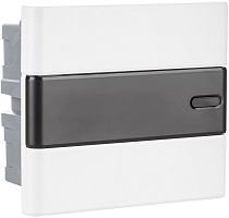 Бокс пластиковый ЭРА Trend ЩРВ-П-08 8 мод. (231х200х104мм) IP40 черная дверца картинка 